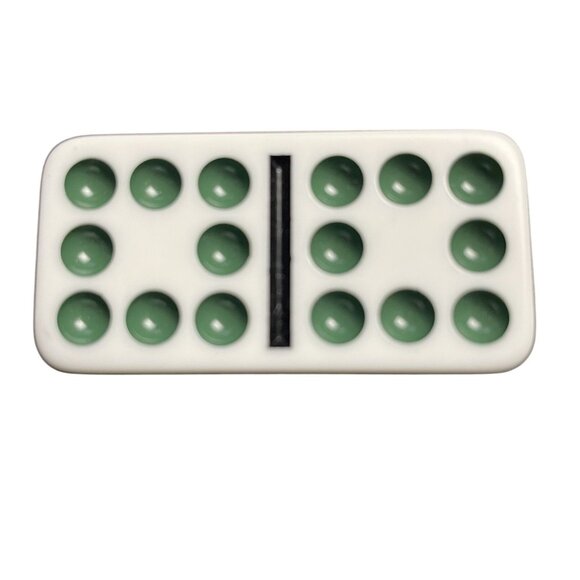 Double Twelve Dominoes Replacement Tile 8 8  Color Dot mq - Picture 1 of 3